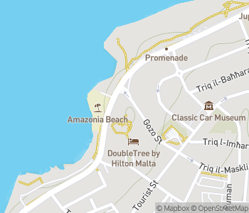 Mapa lokality Zbierka klasických vozidiel na Malte