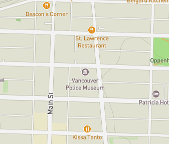 Mapa lokality Policajné múzeum