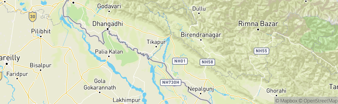 Mapa Nepál