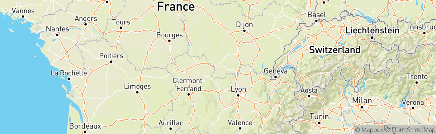 Mapa Francúzsko