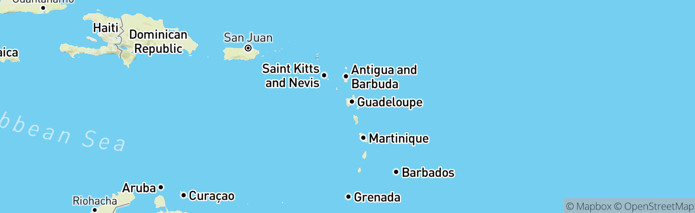 Mapa Guadeloupe