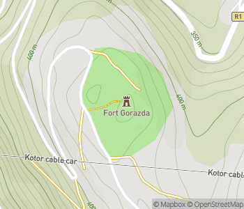 Mapa lokality Pevnosť Gorazda