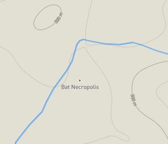 Mapa lokality Nekropoly v Bat