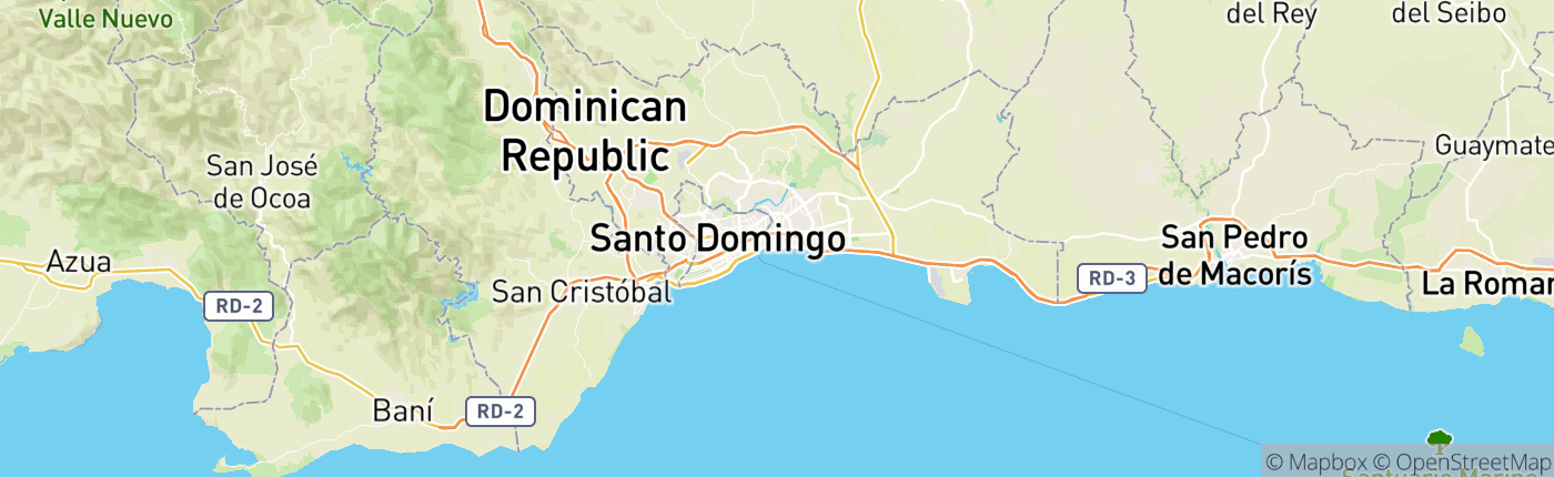 Mapa Dominikánska republika