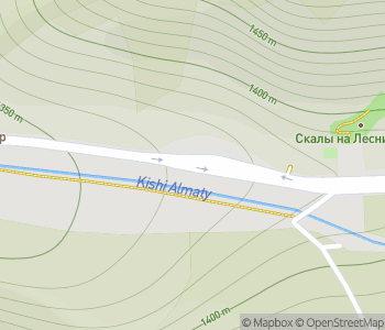 Mapa lokality Medeu