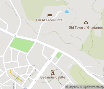 Mapa lokality Ghadames