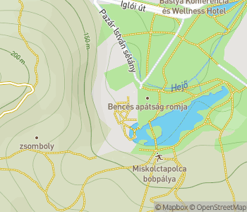 Mapa lokality Jaskynné kúpele Miskolctapolca