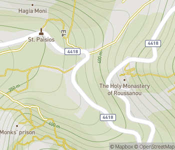 Mapa lokality Kláštory v Meteora