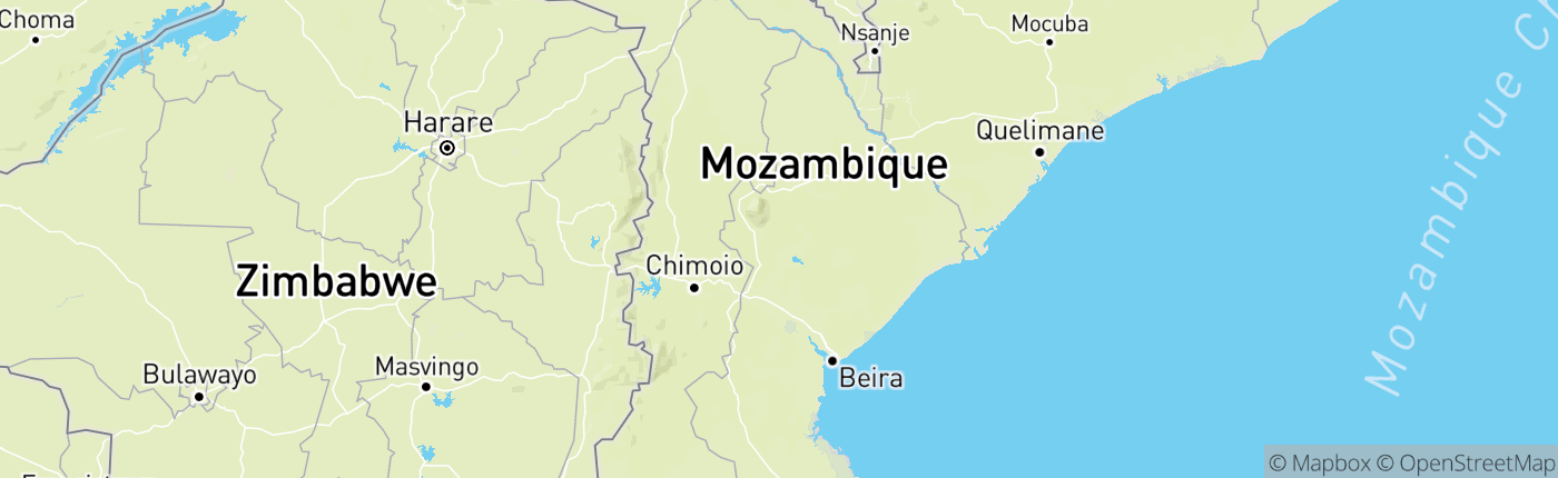 Mapa Mozambik