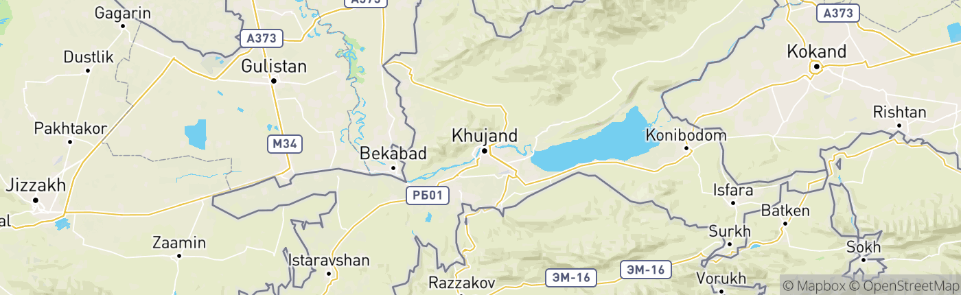 Mapa Tadžikistan