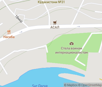 Mapa lokality Socha Lenina v Tadžikistane