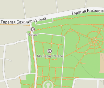 Mapa lokality Palác Ak Saray