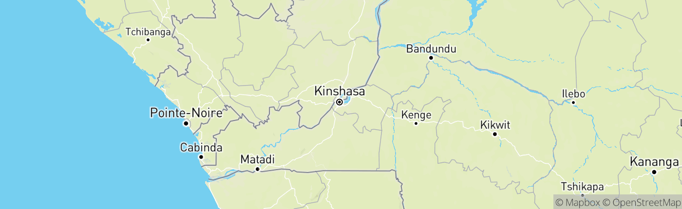 Mapa Konžská demokratická republika