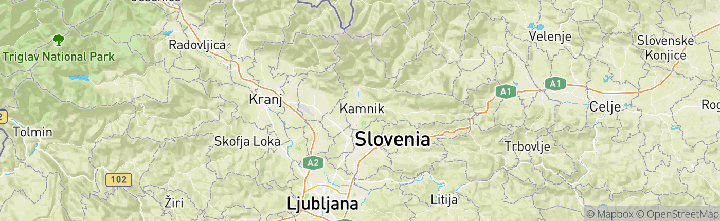 Mapa Slovenia