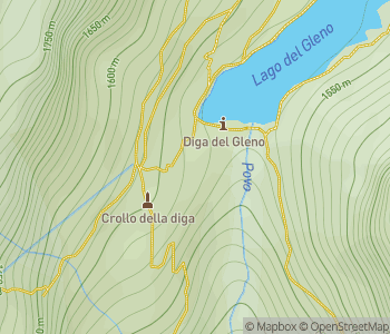 Mapa lokality Priehrada Gleno