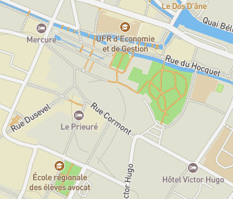 Mapa lokality Labyrint katedrály v Amiens
