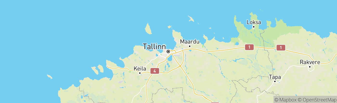 Mapa Estónsko