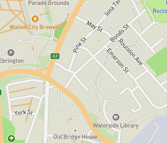 Mapa lokality Derry/Londonderry