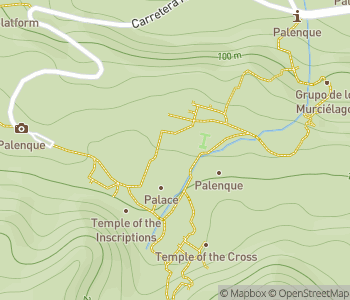 Mapa lokality Palenque