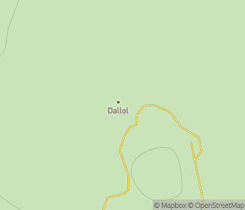 Mapa lokality Dallol, najhorúcejšie miesto sveta