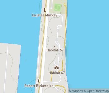Mapa lokality Habitat 67