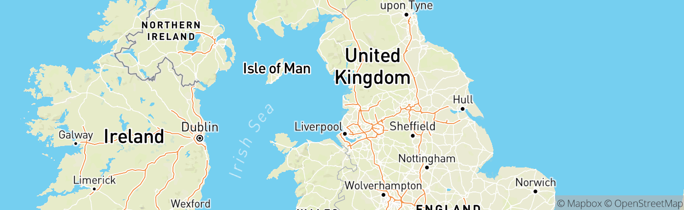 Mapa Spojené kráľovstvo