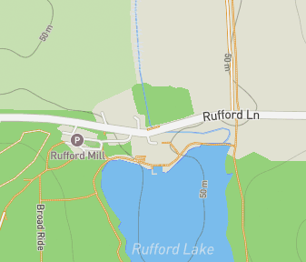 Mapa lokality Rufford Mill Ford