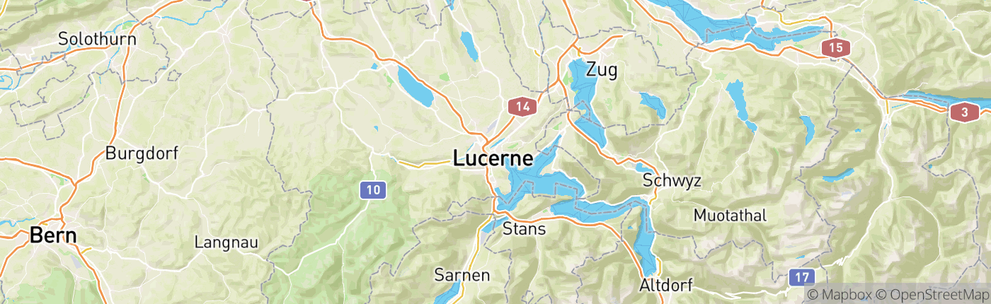 Mapa Švajčiarsko