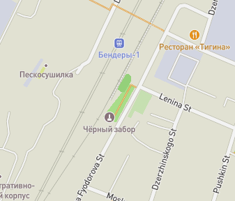 Mapa lokality Vojenské múzeum Bendery