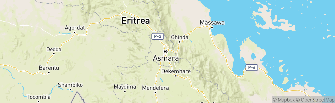 Mapa Eritrea