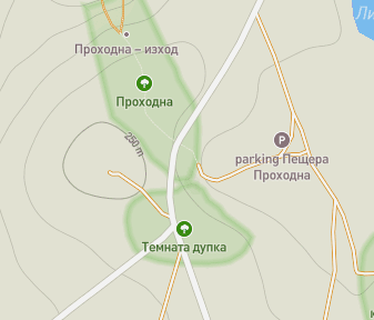 Mapa lokality Božie oči