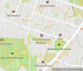 Mapa lokality Múzeum dejín gulagov