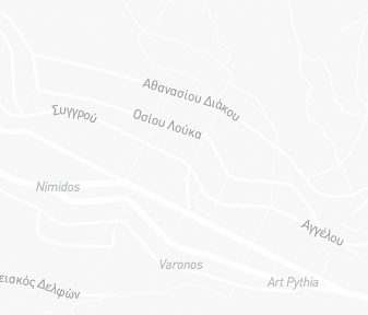 Mapa lokality Delfská veštiareň