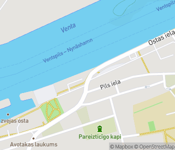 Mapa lokality Kravy z Ventspilsu
