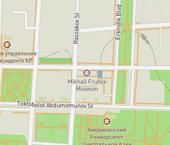 Mapa lokality Múzeum Frunze