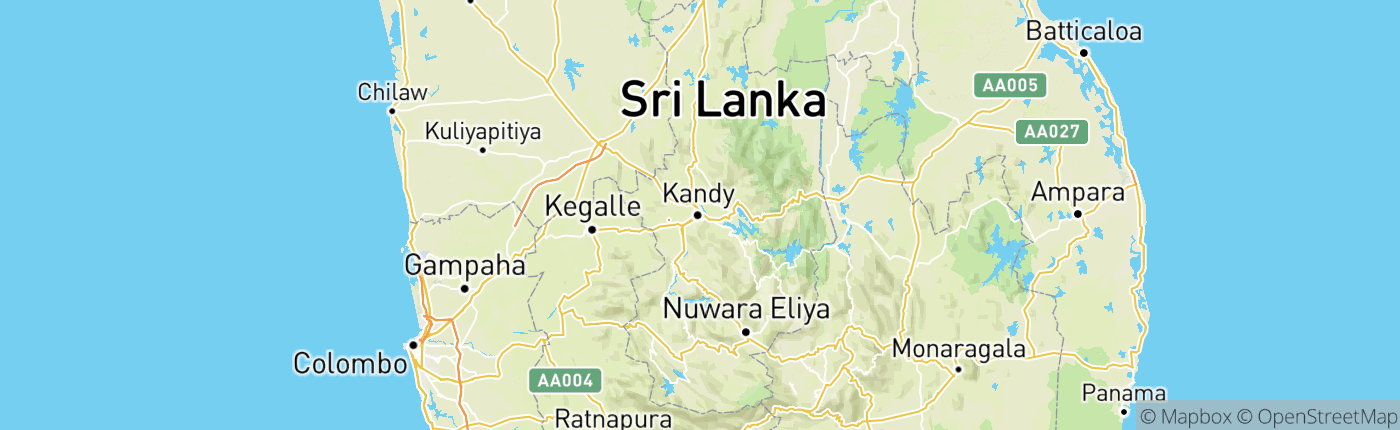 Mapa Srí Lanka