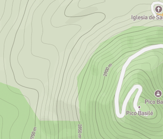 Mapa lokality Pico Basilé