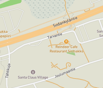 Mapa lokality Hranica polárneho kruhu v Rovaniemi