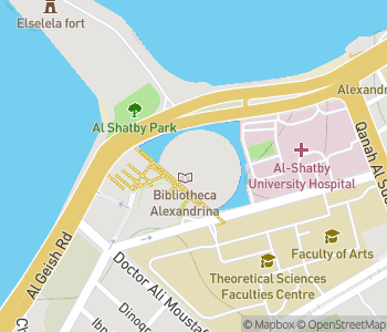 Mapa lokality Alexandrijská knižnica