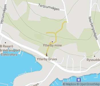 Mapa lokality Baňa v Ytterby