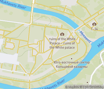 Mapa lokality Brestská pevnosť