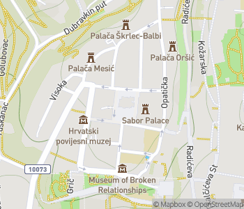 Mapa lokality Múzeum rozpadnutých vzťahov