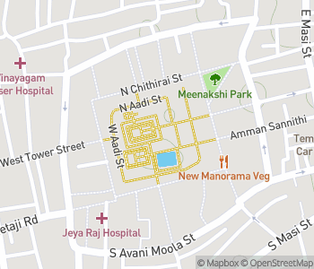 Mapa lokality Chrám Meenakshi Amman