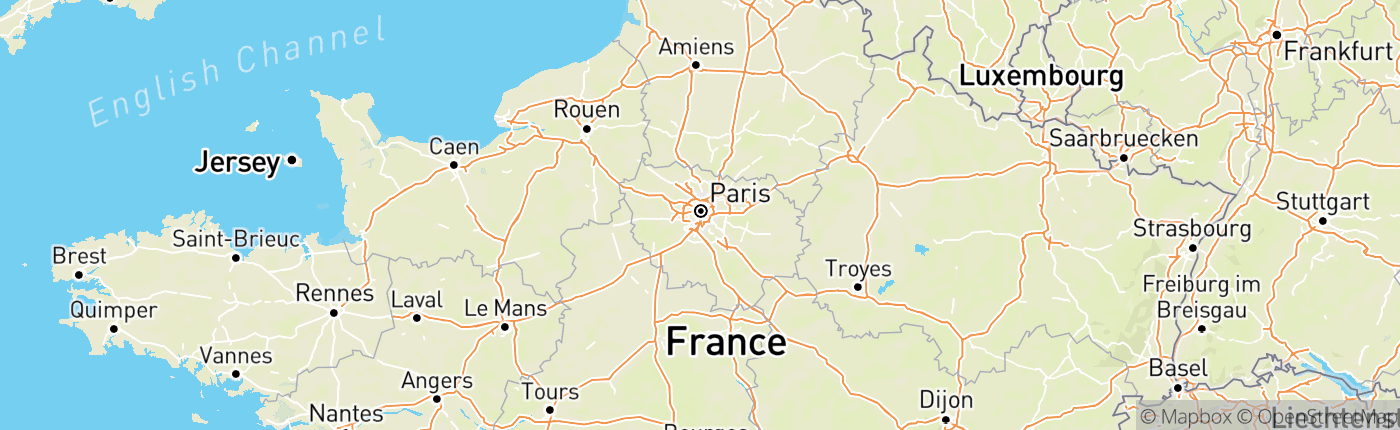 Mapa Francúzsko
