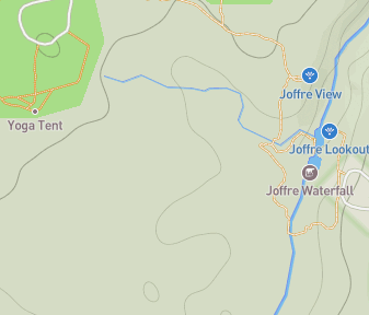 Mapa lokality Roklina Joffre