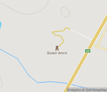 Mapa lokality Qasr Amra