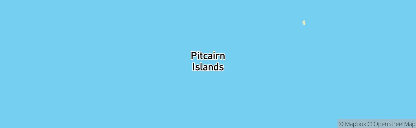 Mapa Pitcairnove ostrovy
