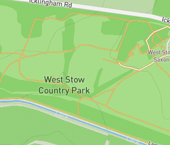Mapa lokality Anglosaská dedina West Stow