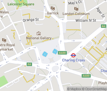 Mapa lokality Cisárske miery na Trafalgarskom námestí