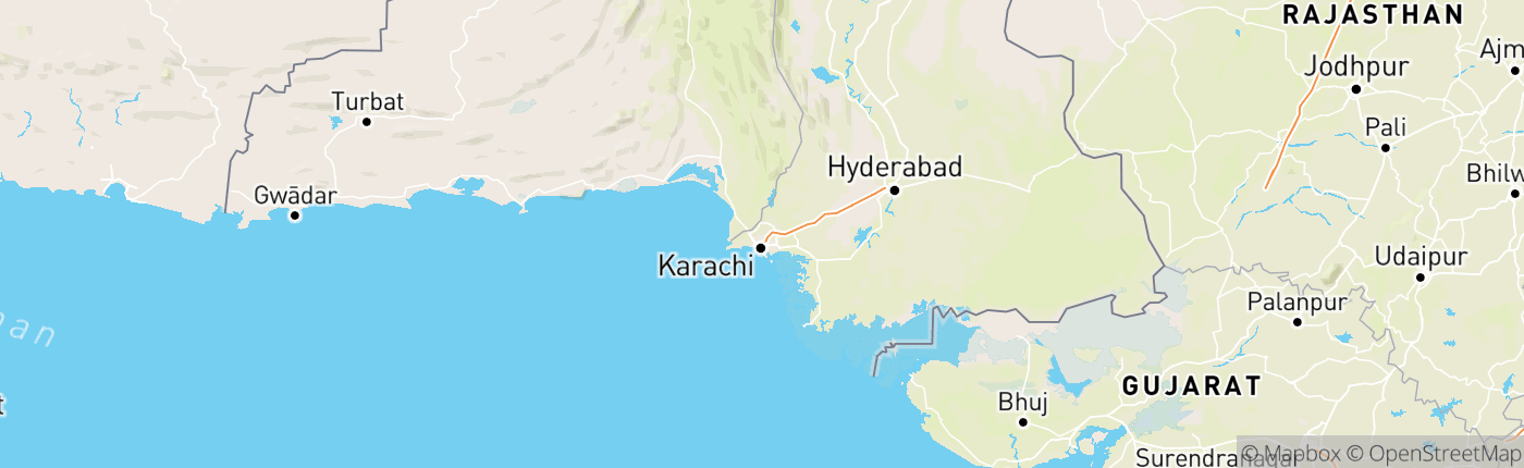 Mapa Pakistan